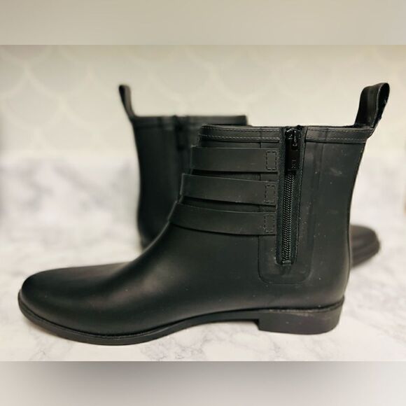 LOEFFLER RANDALL Luxury Zip-Up Nash Rainboots Size 11 Reg $395 - Picture 9 of 13